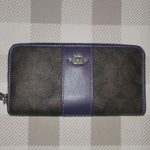 Coach zip around wallet